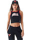 New Era Chicago Bulls Damen Sportliches Crop Top Ärmellos Black