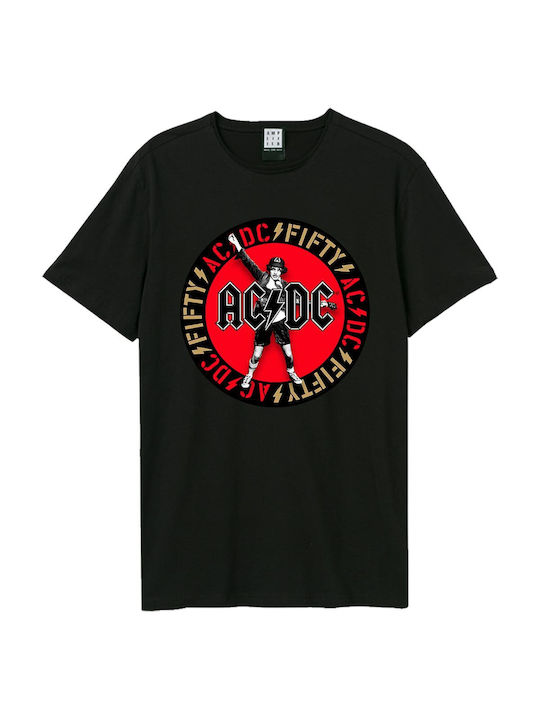 Amplified T-shirt AC/DC Black Cotton