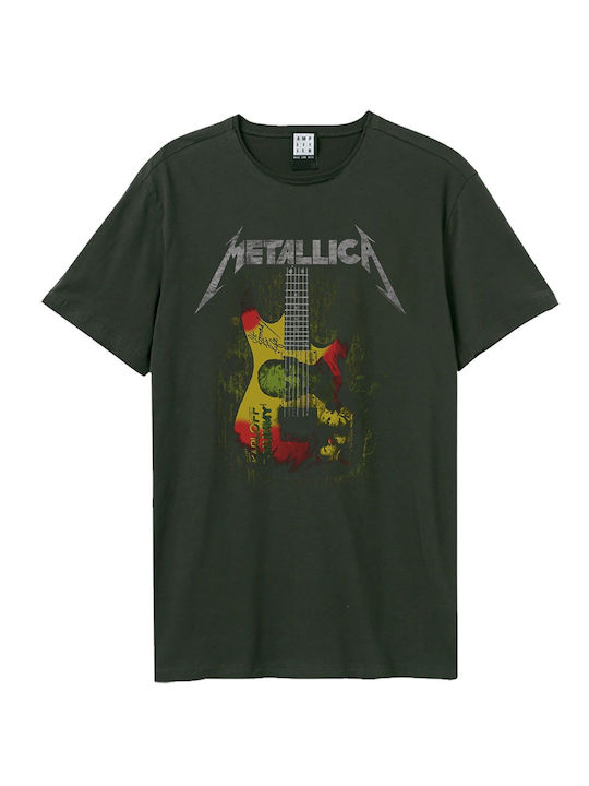 Amplified T-shirt Metallica Γκρι Βαμβακερό