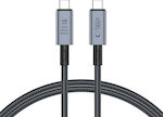 Tech-Protect Ultraboost USB 2.0 Cablu USB-C bărbătesc - USB-C de sex masculin Gri 1m