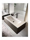 Elleci Aufgesetztes Waschbecken Porzellan 80.5x46x12cm White