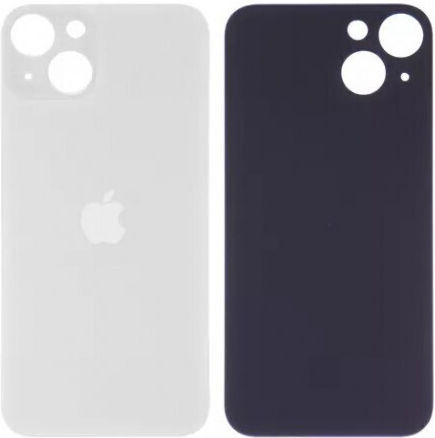 Battery Cover Bigger Hole White for iPhone 13