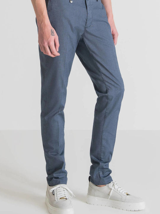 Bryan Trousers Chino in Slim Fit Blue