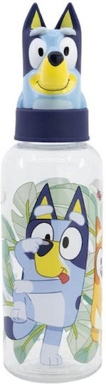 Gim Bluey Kids Water Bottle Bluey Plastic with Straw 560ml