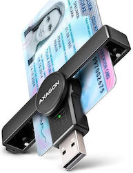 Axagon Pocketreader Usb-a Кард Рийдър За Id Карти CRE-SMPA Axagon Pocketreader Usb-a Кард Рийдър За Id Карти CRE-SMPA