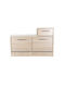 Wooden Shoe Organizer Beige 94.5x31x56.5cm