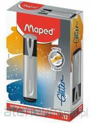 Μαρκαδόρος Υπογράμμισης Maped Glitter Metal Silver 742039