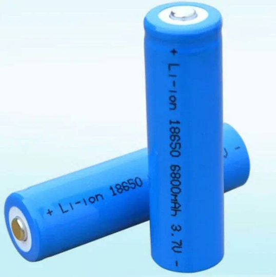Battery 2pcs Xy 18650 6800mah 3.7v Btr-02 Blue