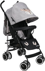 Bebe Stars Buggy Deer Καρότσι Μπαστούνι Kατάλληλο από 6+ Mηνών Grey 6.25kg