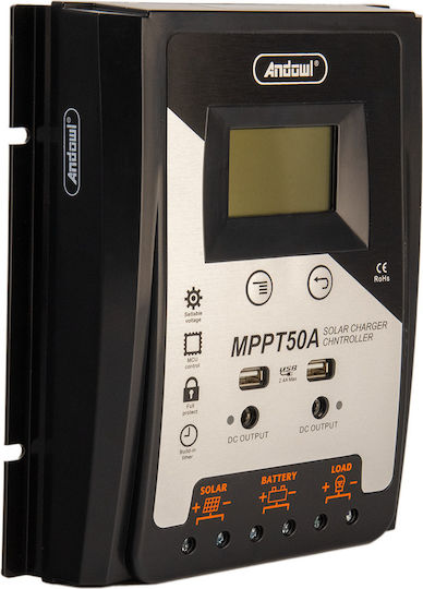 Andowl Ρυθμιστής Φόρτισης MPPT 50A