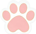 Pink Footprint Party Napkins 12 Pieces