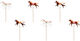 PartyDeco Sweets Decoration for Party 6 Pieces