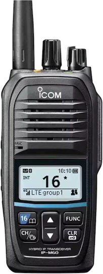 Icom IP-M60 Безжичен Трансивър VHF Marine 5W с Монохромен Екран В Черен Цвят