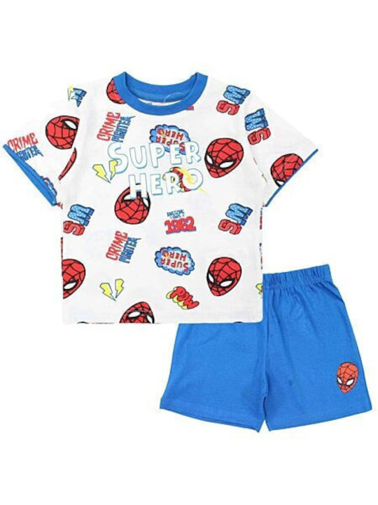 Spiderman Kids Pyjamas Summer Blue