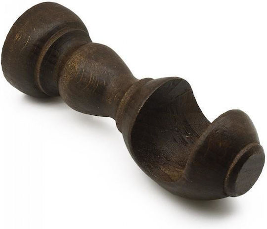 Frans Curtain rail base Wall made of Wood Brown 1pcs