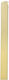 Flache einfarbige Kerze 35x3.1x1.2cm Hase 931644 Beige