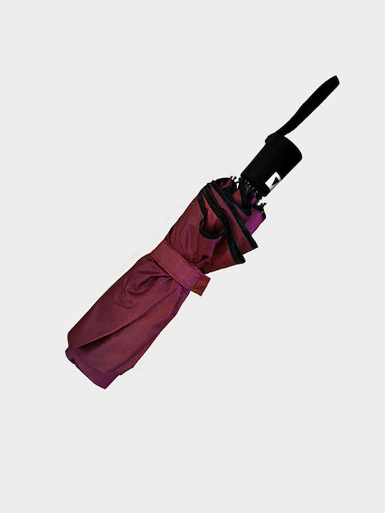 Iris Windproof Automatic Umbrella Compact Burgundy