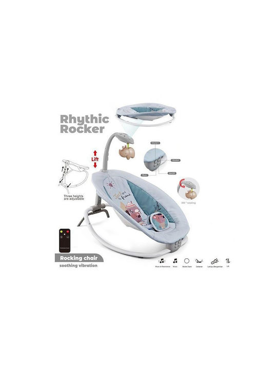 Electric Baby Relax with Music and Vibration Gray for Child up to 15kg