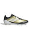 Adidas F50 League Messi FG/MG Low Football Shoes with Cleats Gold Metallic / Cloud White / Core Black