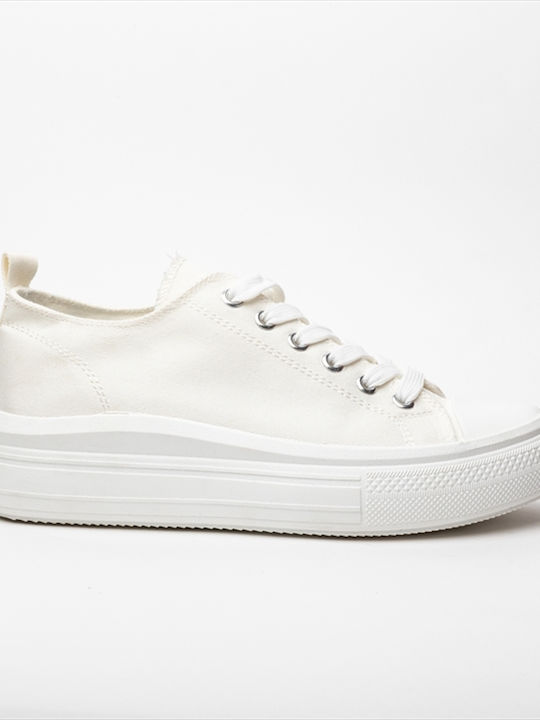 Reverse Components Damen Flatforms Sneakers Weiß