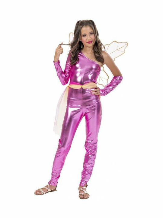 Costum de carnaval Fun Fashion Magical Butterfly Fuchsia pentru fete