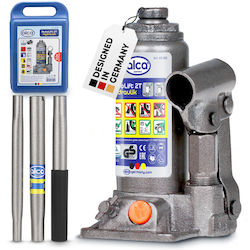 Alca Hydraulisch Flaschenheber mit einer Hubhöhe von bis zu 30.8cm und einer Traglast von bis zu 2 Tonnen Alca Hydraulisch Flaschenheber mit einer Hubhöhe von bis zu 30.8cm und einer Traglast von bis zu 2 Tonnen