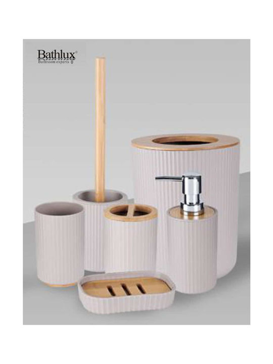 Bathlux Plastic Bathroom Accessory Set 6pcs