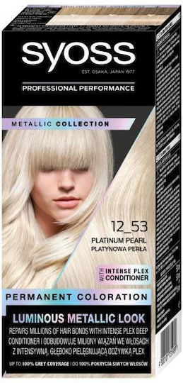 Syoss Permanent Coloration Permanent Βαφή Μαλλιών 12-53 Platinum Perła