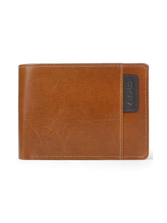 Lavor Men's Leather Wallet with RFID Tabac Brown