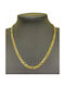 Kostibas Fashion Chain Neck made of Steel Gold-plated Length 50cm