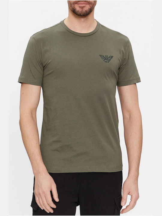 Emporio Armani Herren Shirt Kurzarm Khaki