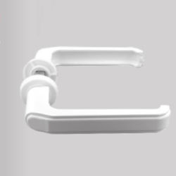 Ifestos White Aluminum Iron Gate Handles
