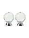 Set 2 Mânere Ușă Model Cristal Zola Diametru Mâner 30 Mm Înălțime 40 Mm