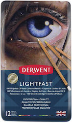 Derwent Μεταλλική Κασετίνα 12 Μολύβια Lightfast