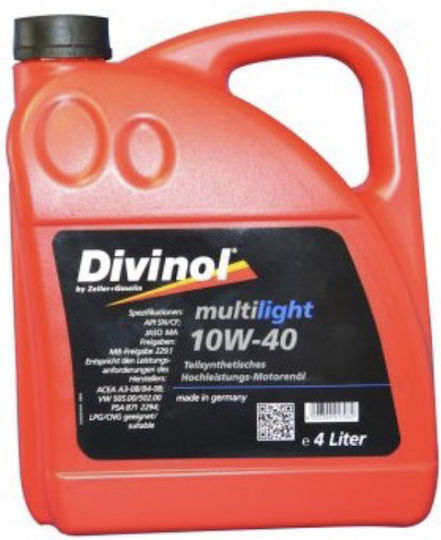 Divinol Multilight Halbsynthetisch Autopflegeöl 10W-40 4Es