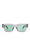 Kyme Unisex Ochelari de soare cu Gri Cadru și Verde Lentilă BOXY 05
