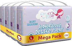 ΜΕΓΑ Tape Diapers for 8-12 kg 152pcs