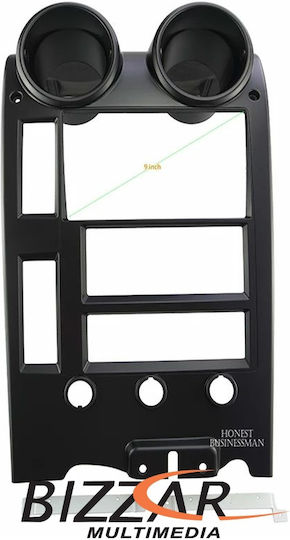 Bizzar DIN Fascia Panels 2 Din Compatible with Screen 9" for Hummer H2 2002-2007
