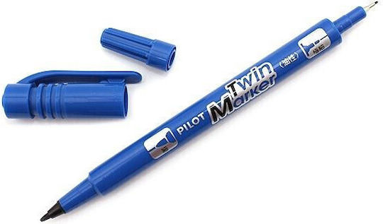 Pilot Twin Ανεξίτηλος Μαρκαδόρος Μπλε