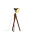 vidaXL Floor Lamp H120xW45cm. with Socket for Bulb E27 Black