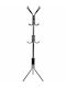 Metallic Coat Rack Black 42x42x175cm