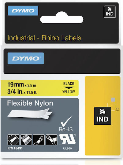 Dymo Multicolour Label Maker Tape Compatible with Dymo Rhino/IND