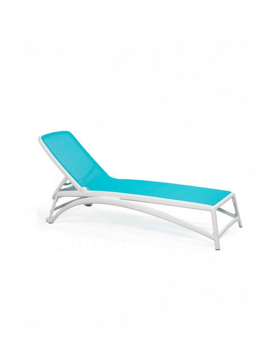 Liegestuhl Lounger Blau 204x70x99cm.