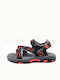 Kids' Sandals Kayla Black / Charcoal / Red