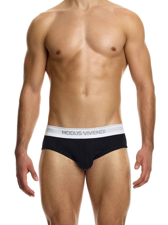 Modus Vivendi Herren Slips Black 3Packung