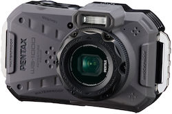 Pentax WG-1000 Kompakte Kamera 16MP Optischer Zoom 4x mit Bildschirmgröße 2.7" Gray