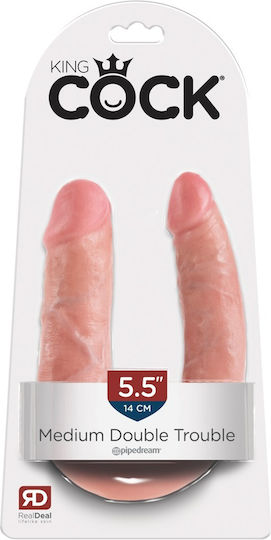 King Cock Double Dildo With Suction Cup 33.5cm