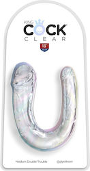 King Cock Διπλό Dildo Διάφανο 33cm