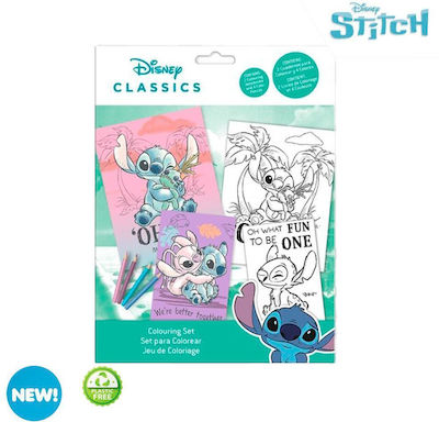 Stitch Coloring Set Colored Pencils 28.5x21x1cm