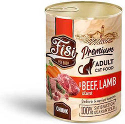 Fisi Cat Adult Beef Lamb & Carrot Sauce 400gr